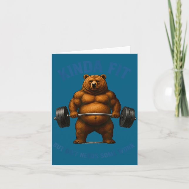 Kinda Fit But Diet Needs Design Card (Front)
