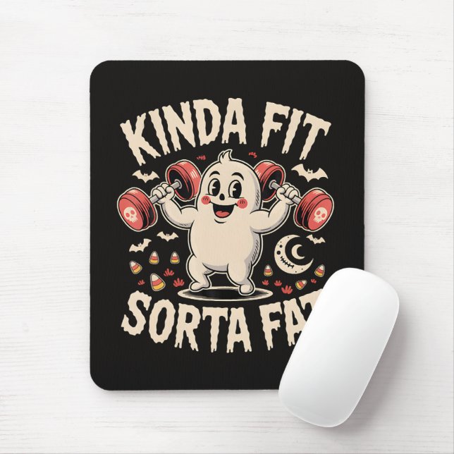 Kinda Fit Sorta Fat  Mouse Pad (With Mouse)