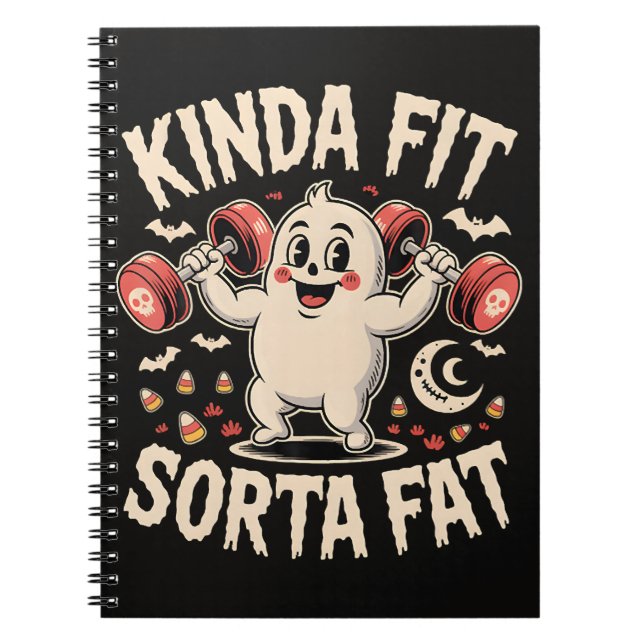 Kinda Fit Sorta Fat  Notebook (Front)