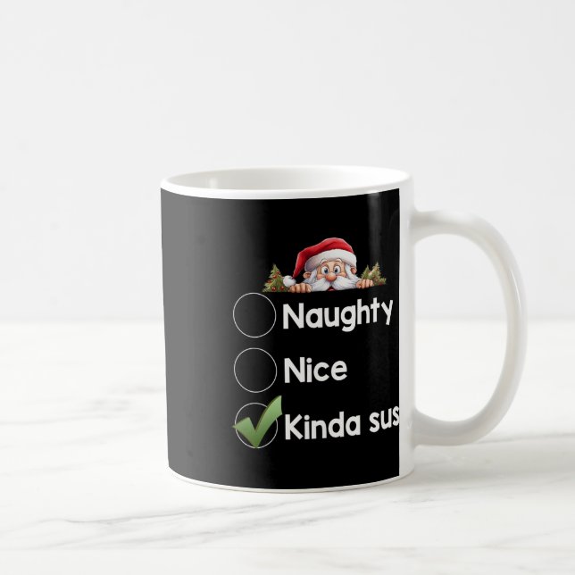 Kinda Sus Christmas Matching Naughty1  Coffee Mug (Right)