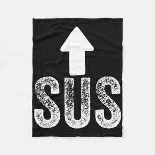 Kinda Sus Game Idk Bro Bruh Meme Funny Video Gamer Fleece Blanket