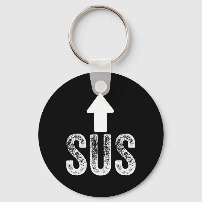 Kinda Sus Game Idk Bro Bruh Meme Funny Video Gamer Key Ring (Front)