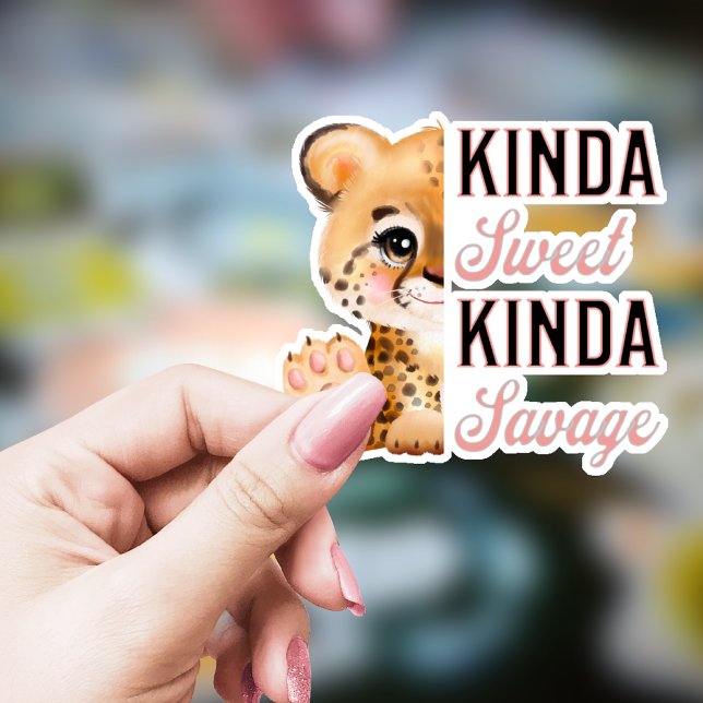 Kinda Sweet Kinda Savage Cute Leopard (Creator Uploaded)