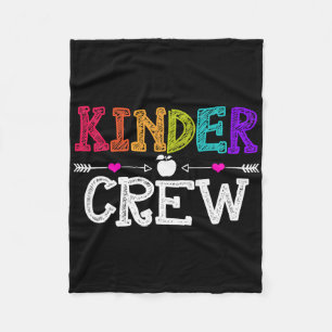 Kinder Crew Ck To School Kindergarten Teacher Stud Fleece Blanket