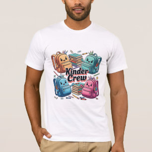 Kinder Crew Cute Backpacks Back to School T-Shirt