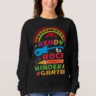 Kinder Crew  Kindergarten Teacher 1st Day Of Schoo Sweatshirt