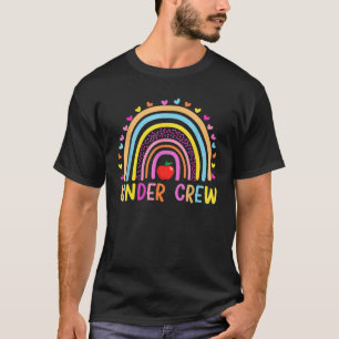 Kinder Crew Kindergarten Teacher Rainbow Heart 1 T-Shirt