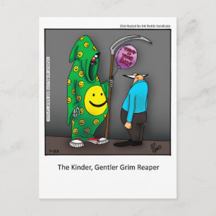Kinder, Gentler Grim Reaper Postcard