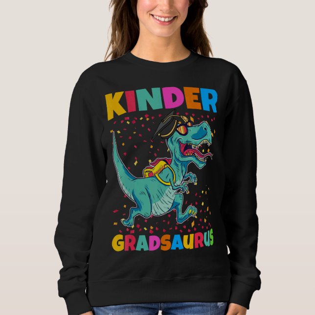 Kinder Gradsaurus Graduation Sweatshirt (Front)