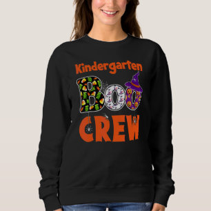 Kinder Student Teacher Halloween Kindergarten Boo  Sweatshirt