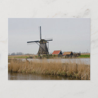 Kinderdijk Windmill Holland Postcard