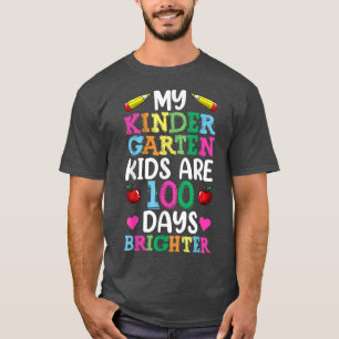 Kindergarten 100th Day Of School Teacher Shirt, Me T-Shirt