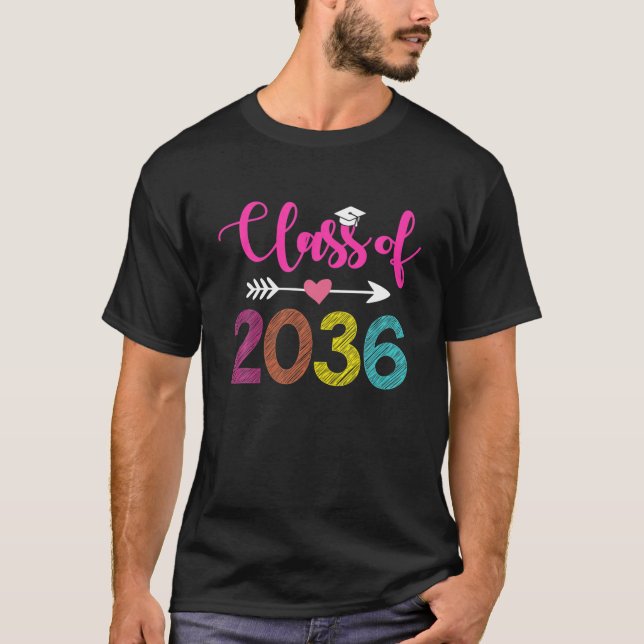 Kindergarten 2021 Graduation Tee Class Of 2036 Gro (Front)
