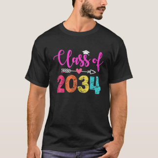 Kindergarten 2021 T Class Of 2034 Grow With Me T-Shirt