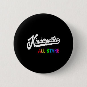 Kindergarten All Stars Teacher Team Back To School 6 Cm Round Badge