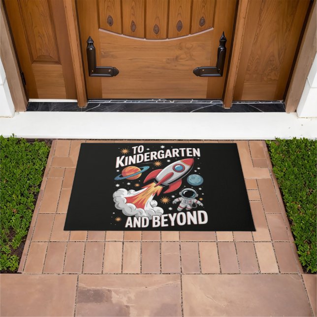 Kindergarten and Beyond Astronaut Back to School Doormat (Outdoor)
