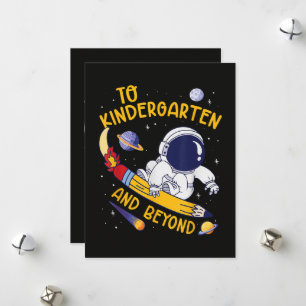 Kindergarten And Beyond Astronaut Back To School Holiday Card