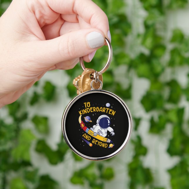 Kindergarten And Beyond Astronaut Back To School Key Ring (Hand)