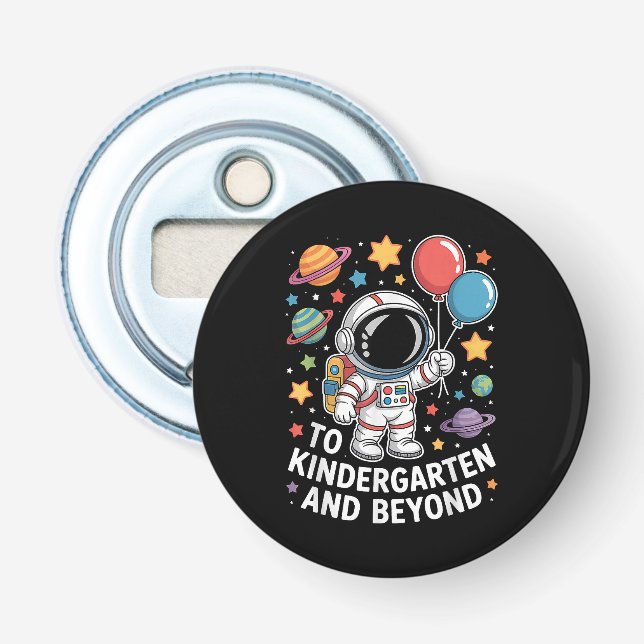 Kindergarten And Beyond Astronaut Space  Bottle Opener (Front)