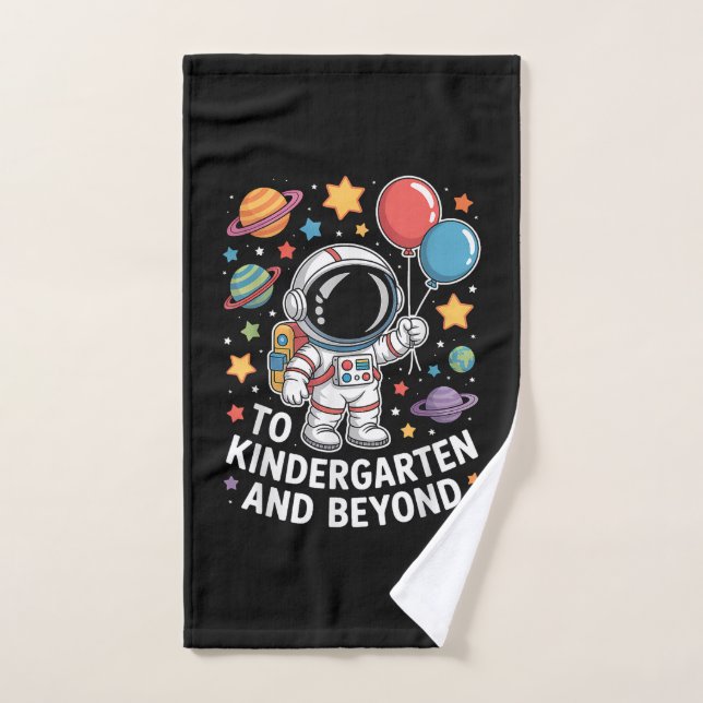 kindergarten and beyond astronaut space hand towel (Hand Towel)
