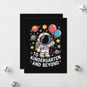 Kindergarten And Beyond Astronaut Space  Holiday Card