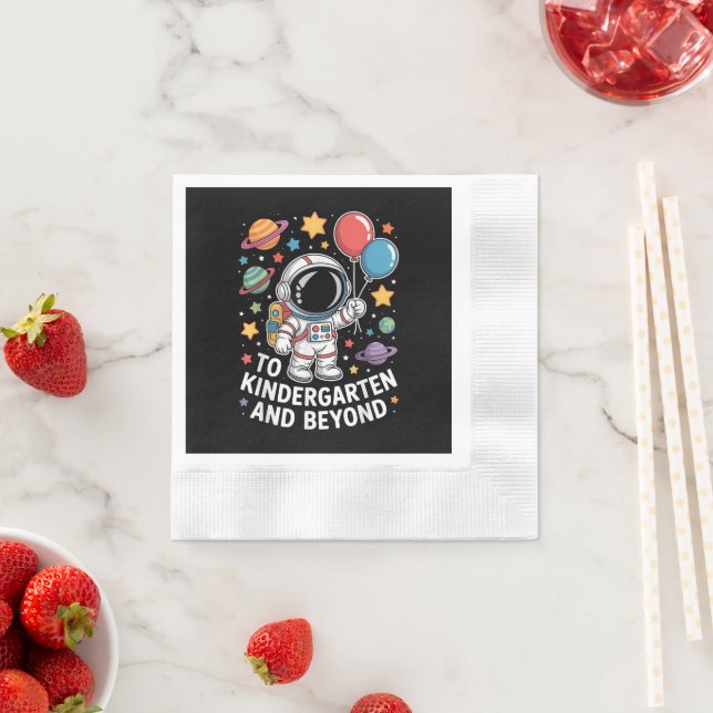 kindergarten and beyond astronaut space napkin (Insitu)