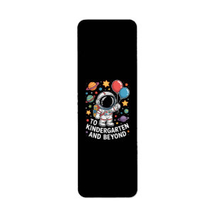 Kindergarten And Beyond Astronaut Space Return Address Label