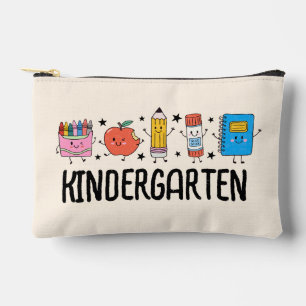 Kindergarten Back to School Cute Doodle Accessory Pouch