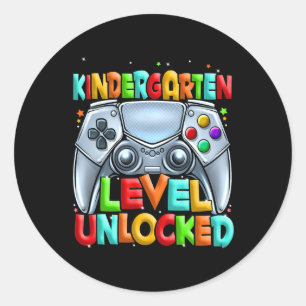 Kindergarten Back To School Kids Level Kindergarte Classic Round Sticker