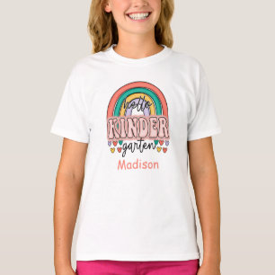 Kindergarten Back to School Rainbow Personalised T-Shirt