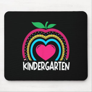 Kindergarten Boho Rainbow teacher team Kinder squa Mouse Pad