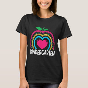 Kindergarten Boho Rainbow teacher team Kinder squa T-Shirt