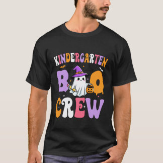Kindergarten Boo Crew Spooky Kindergarten Hallowee T-Shirt