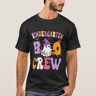 Kindergarten Boo Crew Spooky Kindergarten Hallowee T-Shirt