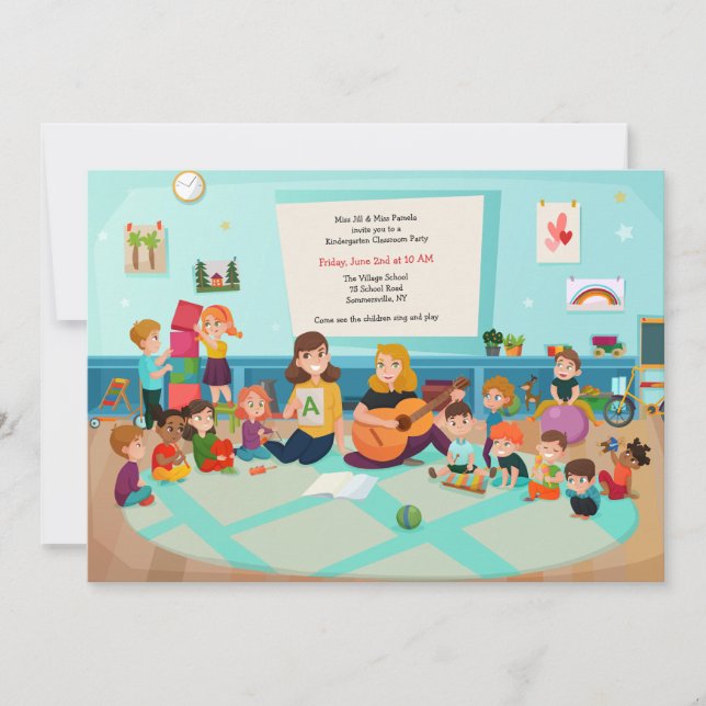 Kindergarten Class Invitation (Front)