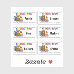 Kindergarten Classroom Organiser Label