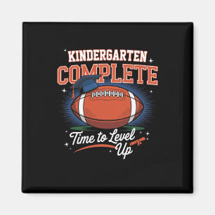 Kindergarten Complete Time To Level Up Football Gr Magnet