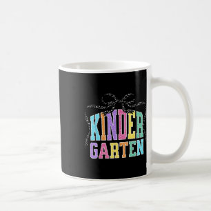 Kindergarten Coquette Bow Back To School Funny Tea Coffee Mug