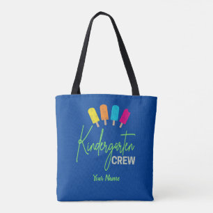 Kindergarten Crew for nursery school Child Vintage Tote Bag