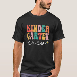 Kindergarten Crew Retro Groovy Vintage First Day O T-Shirt