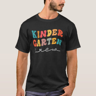 Kindergarten Crew Retro Groovy Vintage First Day O T-Shirt