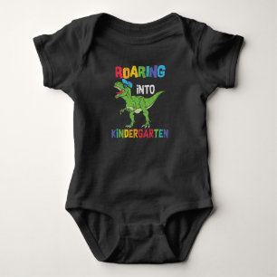 Kindergarten Dinosaur First Day School Kids Gift Baby Bodysuit