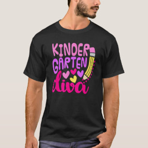 Kindergarten Diva Girls First Day Of Kindergarten T-Shirt