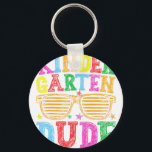 Kindergarten Dude Back To School First Day Of Scho Key Ring<br><div class="desc">Kindergarten Dude Back To School First Day Of School Boy Kid</div>