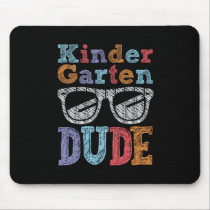 Kindergarten Dude Back To School Student Boy Girl Mouse Pad