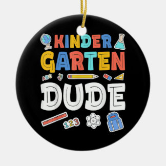 Kindergarten Dude Ceramic Ornament