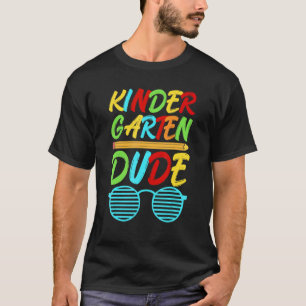 Kindergarten Dude Pencil First Day School Colours T-Shirt