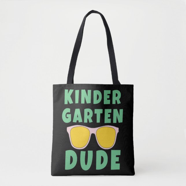 KINDERGARTEN DUDE TOTE BAG (Front)