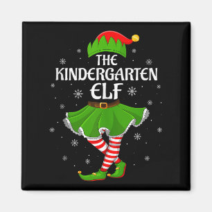 Kindergarten Elf Christmas Family Girls Women Elf  Magnet