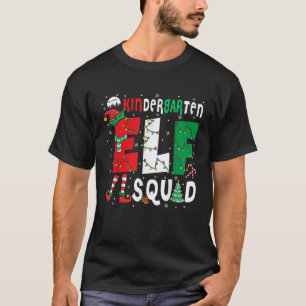 Kindergarten Elf Squad Christmas Elf Costume Stude T-Shirt